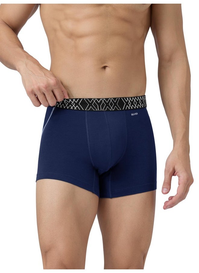 XYXX XYXX Men's Pure Cotton Regular Solid Trunk (Pack of 2) (XY_CR3_TRNK1_02_03_Atlas Midnight Blue_L)  - Image 2