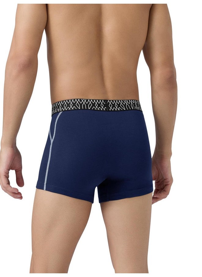 XYXX XYXX Men's Pure Cotton Regular Solid Trunk (Pack of 2) (XY_CR3_TRNK1_02_03_Atlas Midnight Blue_L)  - Image 3