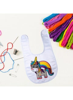 Geyoga 20 Pieces Sublimation Blanks White Bibs For Baby Decorating Washable Reusable Fabric Bibs (White)  - Image 3