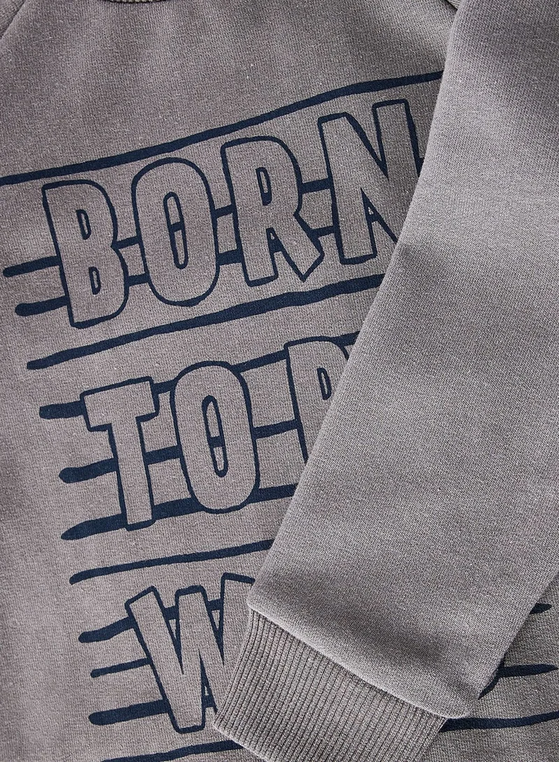 NAME IT Kids Slogan Print Sweatshirt