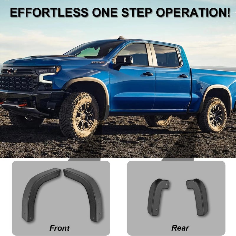 Tussgey Mud Flap Delete Kit for Chevy Silverado 1500 (2019-2024) - Image 4