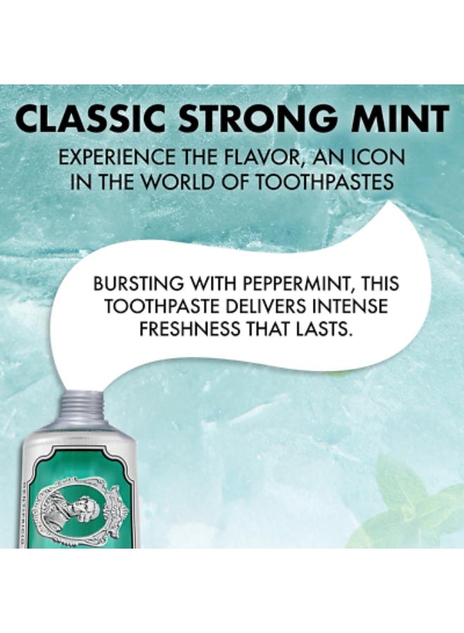 Marvis Classic Strong Mint Toothpaste Sensational Flavoured Toothpaste for a Long-Lasting Freshness - 85ml - Image 5