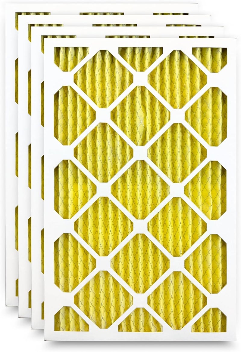 Filter-Monster.com Filter-Monster 16x25x1 Enhanced Defense MERV 11 Pleated HVAC Air Conditioner Furnace Replacement Air Filter, 4 Pack (Actual Filter Dimensions 15.5 x 24.5 x .75 inches) - Image 1