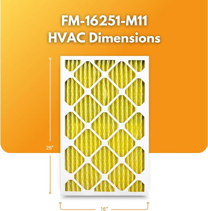 Filter-Monster.com Filter-Monster 16x25x1 Enhanced Defense MERV 11 Pleated HVAC Air Conditioner Furnace Replacement Air Filter, 4 Pack (Actual Filter Dimensions 15.5 x 24.5 x .75 inches) - Image 2