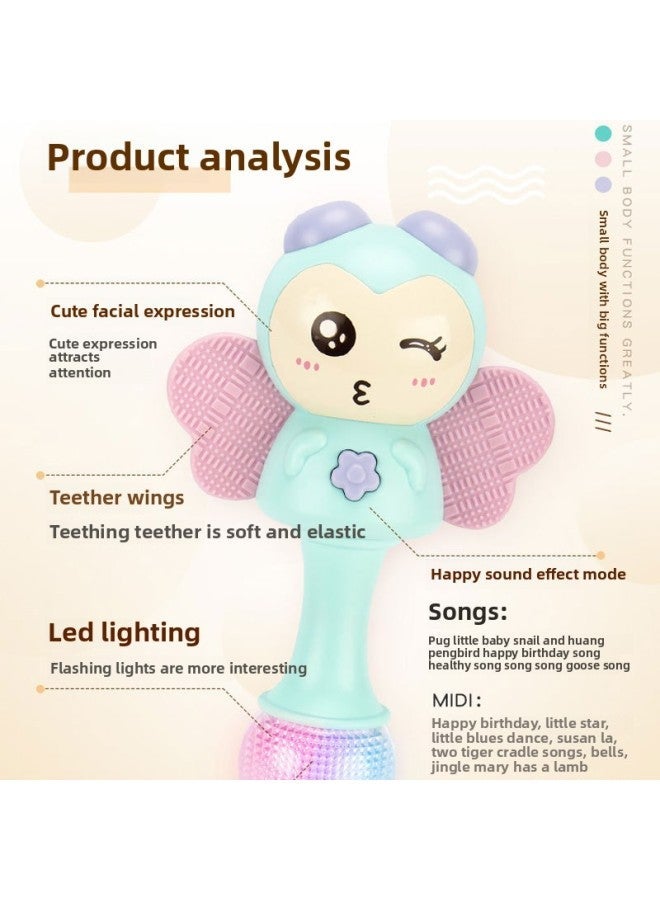 E-commerce Children's Music Rhythm Stick Rattle Toy Baby Rocking Teether Educational Early Education-Color:Music Stick/one Random Color - Image 3