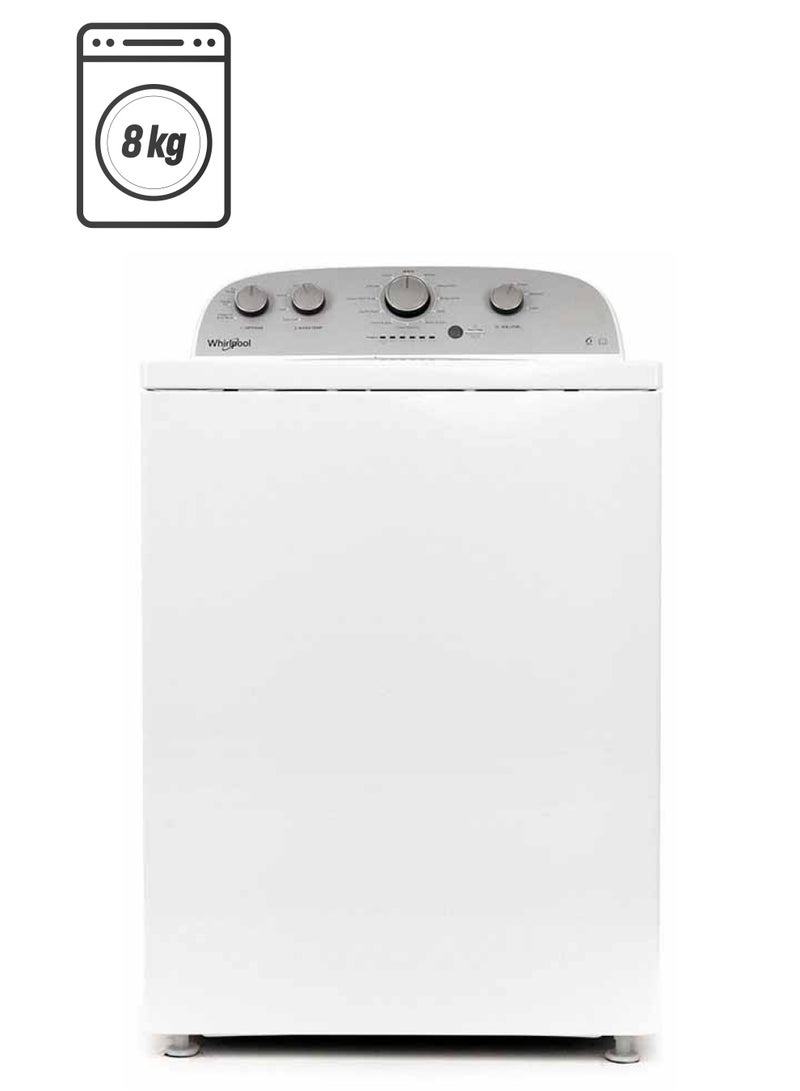 Whirlpool Top Load Washing Machine 8Kg 4KWTW5800JW0 White - Image 1
