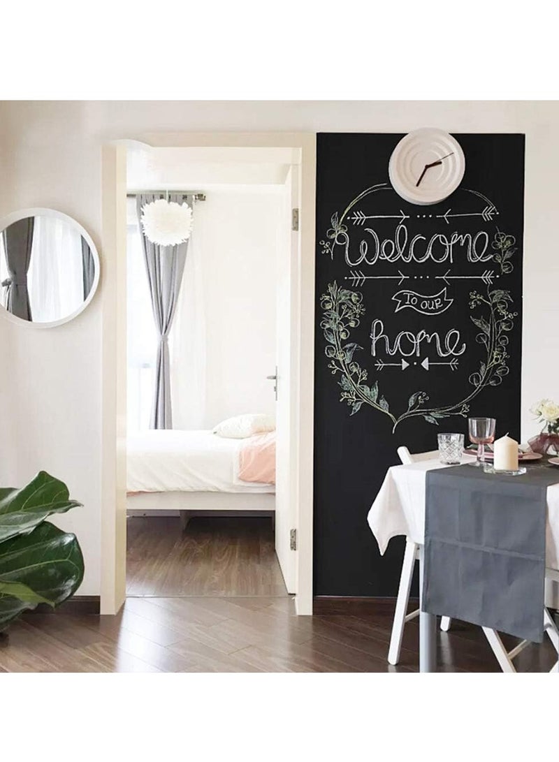 Generic Magnetic Chalkboard Contact Paper, 45X120cm Self Adhesive Magnetic Wall Board Sticker, Reusable Erasable Wallpaper for Kids Toddlers Playroom  - Image 4