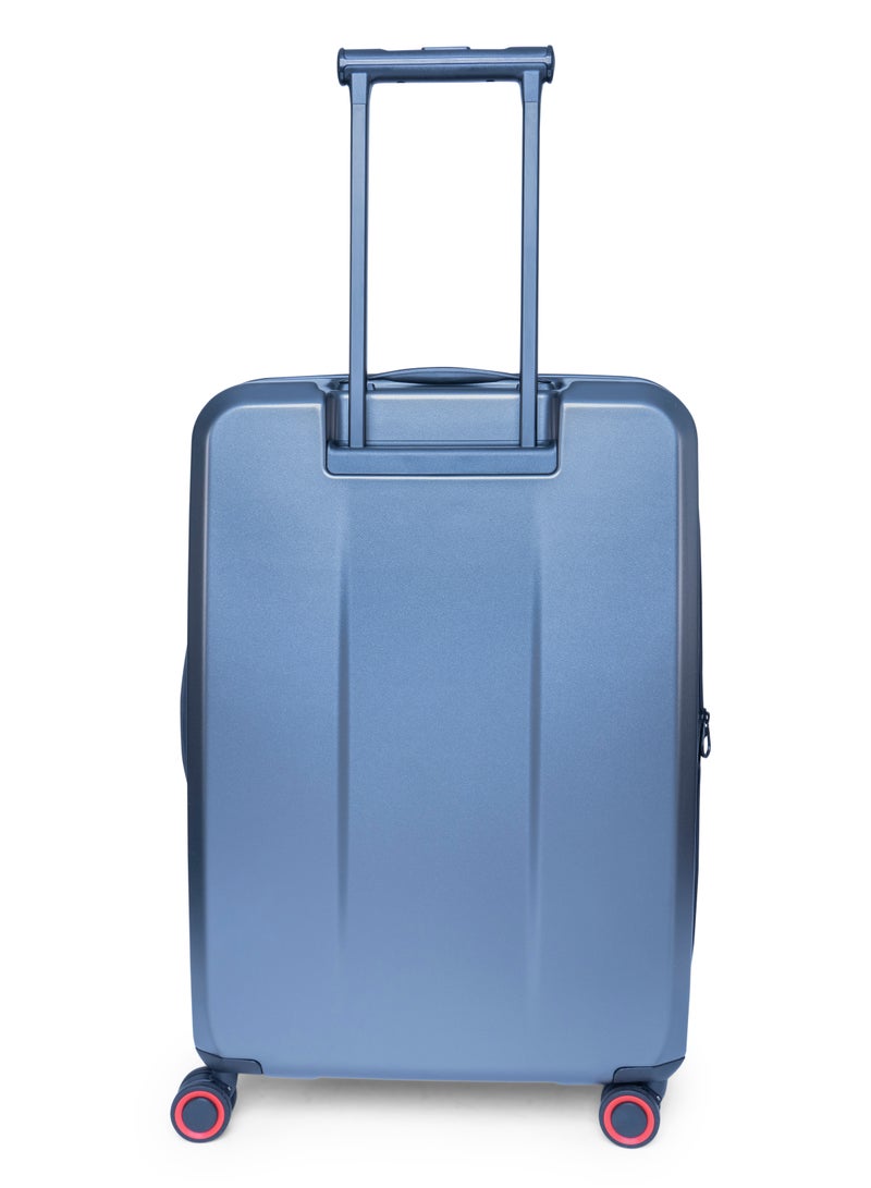 Track مجموعة حقائب Track Daytona الصلبة – حقيبة سفر أمامية متينة من مادة PC، قابلة للتوسيع، قفل آمن، سحاب مضاد للسرقة، منفذ USB و compartment للابتوب (حقيبة يد)، 4 عجلات دوارة مزدوجة، حقيبة تسجيل وحقيبة يد - Image 3