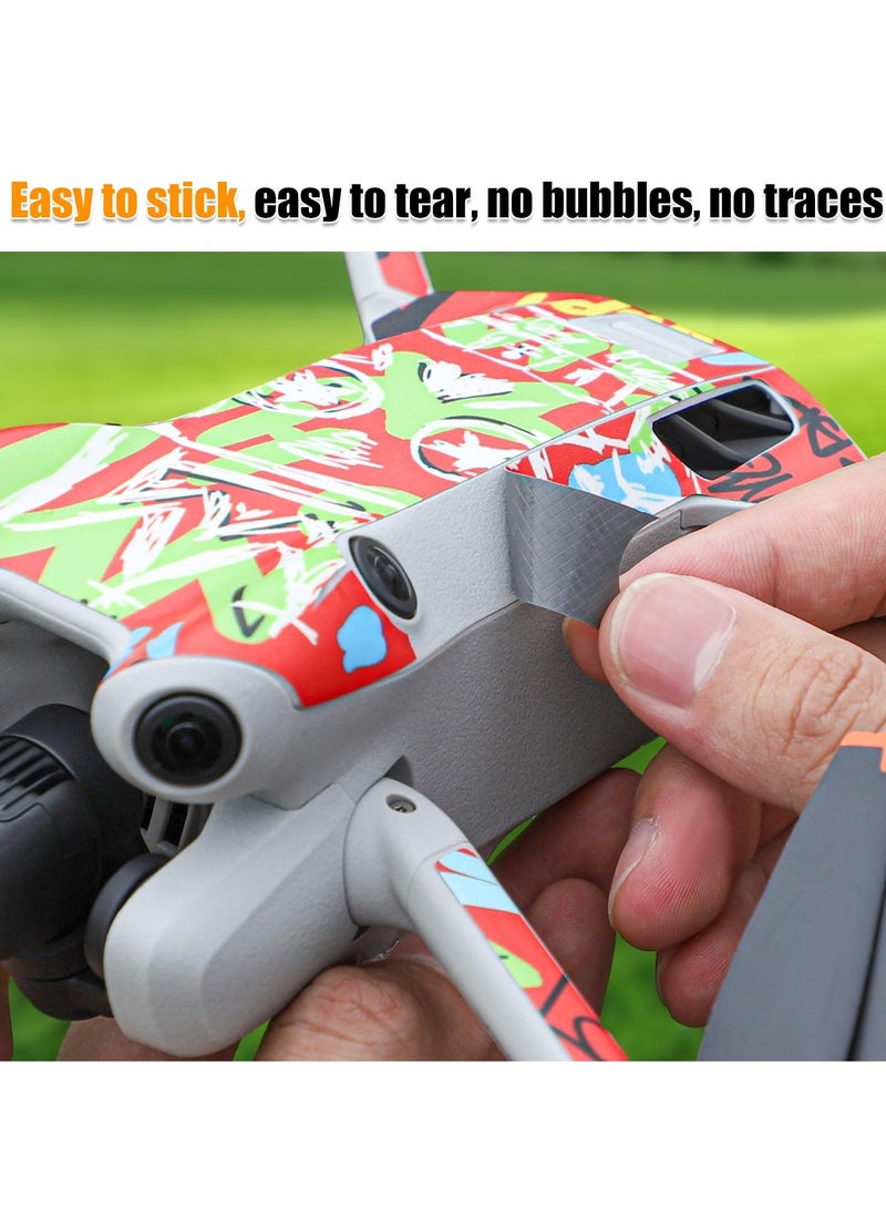 Stylish PVC Decals for DJI Mini 4 Pro, Custom Skin Set and Compatible with DJI RC 2 Remote Controller for Ultimate Protection and Personalization - Image 4