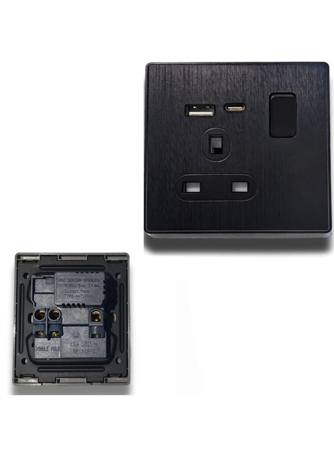 CL Triple fish with USB input and type input, black color - Image 2