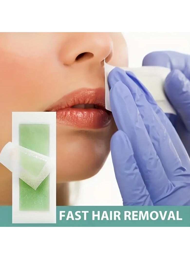ORiTi شرائح شمع الوجه سريعة وغير مؤلمة للنساء - 20 قطعة - تزيل شعر الوجه والحواجب والشفة العليا والخدود - مثالية لجميع أنواع البشرة - حل سهل ومريح لإزالة الشعر - Image 1
