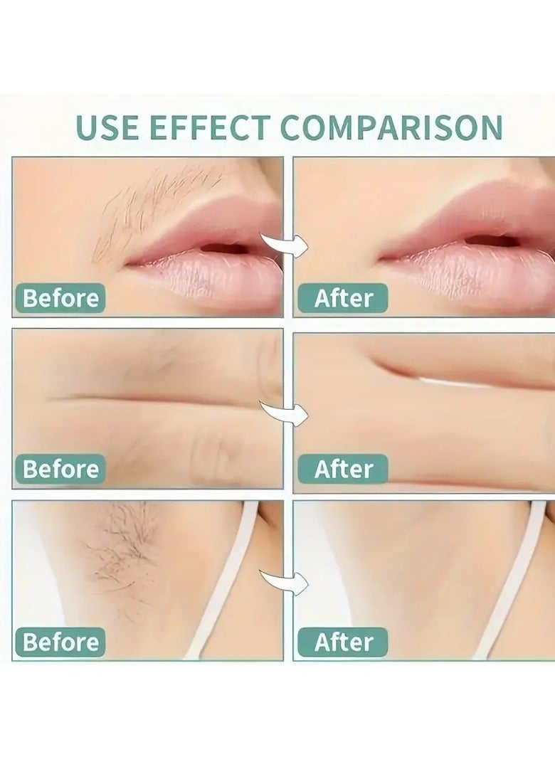 ORiTi شرائح شمع الوجه سريعة وغير مؤلمة للنساء - 20 قطعة - تزيل شعر الوجه والحواجب والشفة العليا والخدود - مثالية لجميع أنواع البشرة - حل سهل ومريح لإزالة الشعر - Image 2