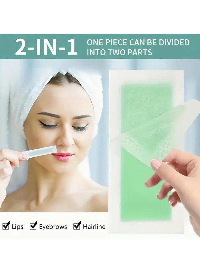 ORiTi شرائح شمع الوجه سريعة وغير مؤلمة للنساء - 20 قطعة - تزيل شعر الوجه والحواجب والشفة العليا والخدود - مثالية لجميع أنواع البشرة - حل سهل ومريح لإزالة الشعر - Image 5