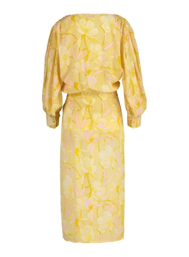 GANT Regular Fit Magnolia Print Wrap Dress