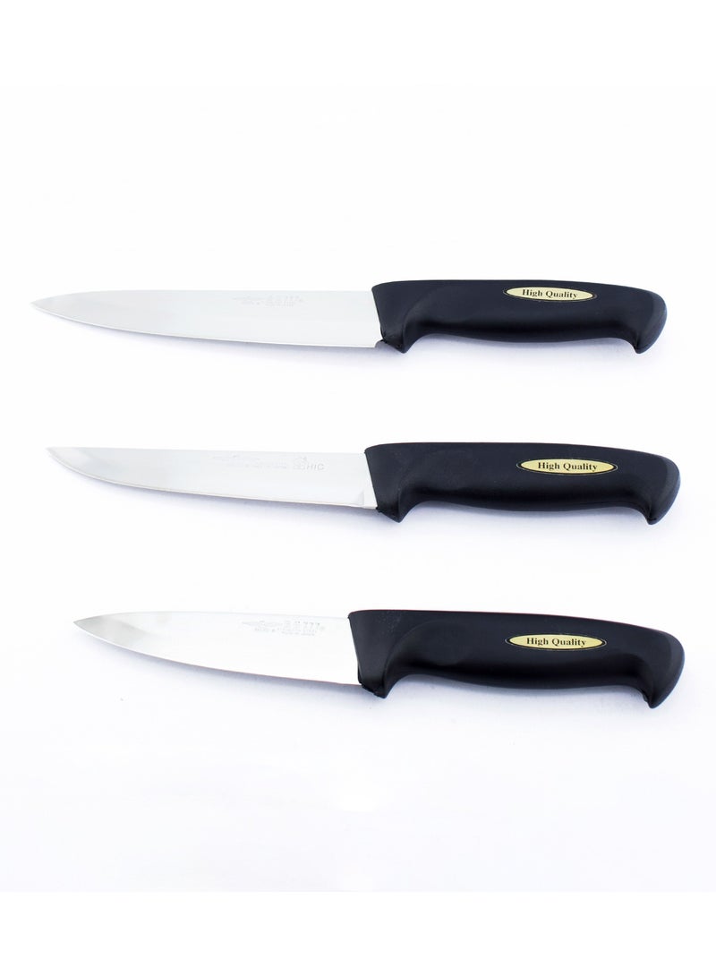 Hic Japanese Kitchen Knife Set 3 Pieces  - Image 1