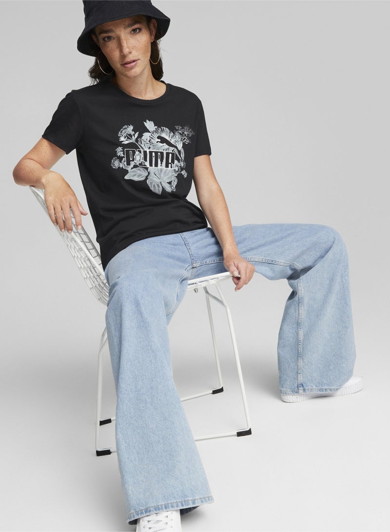 PUMA Frozen Flower Womens T-Shirt - Image 4