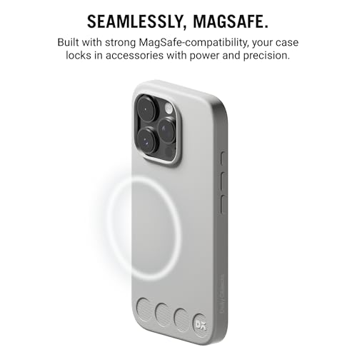 DailyObjects iPhone 16 Pro Stack Classic Magnetic Case Cover | Compatible with Magsafe | Camera & Body Protection | Shock/Scratch Proof| Dual Hybrid Protection | Wireless Charging - Slate Grey - Image 2