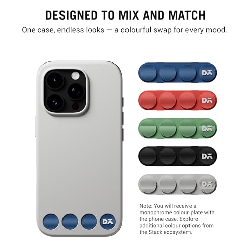 DailyObjects iPhone 16 Pro Stack Classic Magnetic Case Cover | Compatible with Magsafe | Camera & Body Protection | Shock/Scratch Proof| Dual Hybrid Protection | Wireless Charging - Slate Grey - Image 5