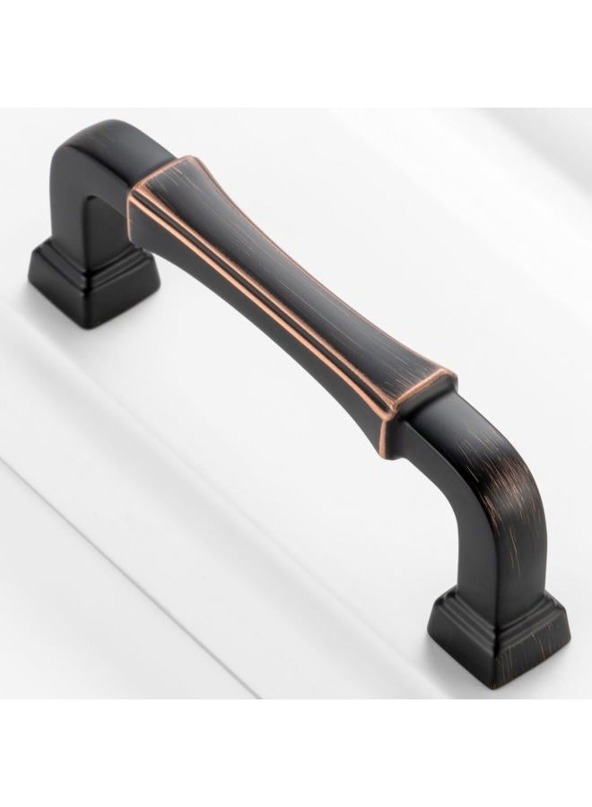 BEROSSA 10 Pack 5 Inch Antique Brass Cabinet Pulls Vintage Brass Cabinet Handles Brass Drawer Pulls 3175 Cabinet Hardware for Kitchen Cabinets Drawers Bedroom Dresser Bathroom Vanity - Image 1