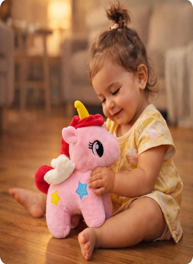 Aruvia Cute Unicorn with Wings Soft Toy Plush | Pink Stuffed Unicorn Toy for Kids | Super Soft Huggable Gift for Baby, Girls & Boys - Image 4