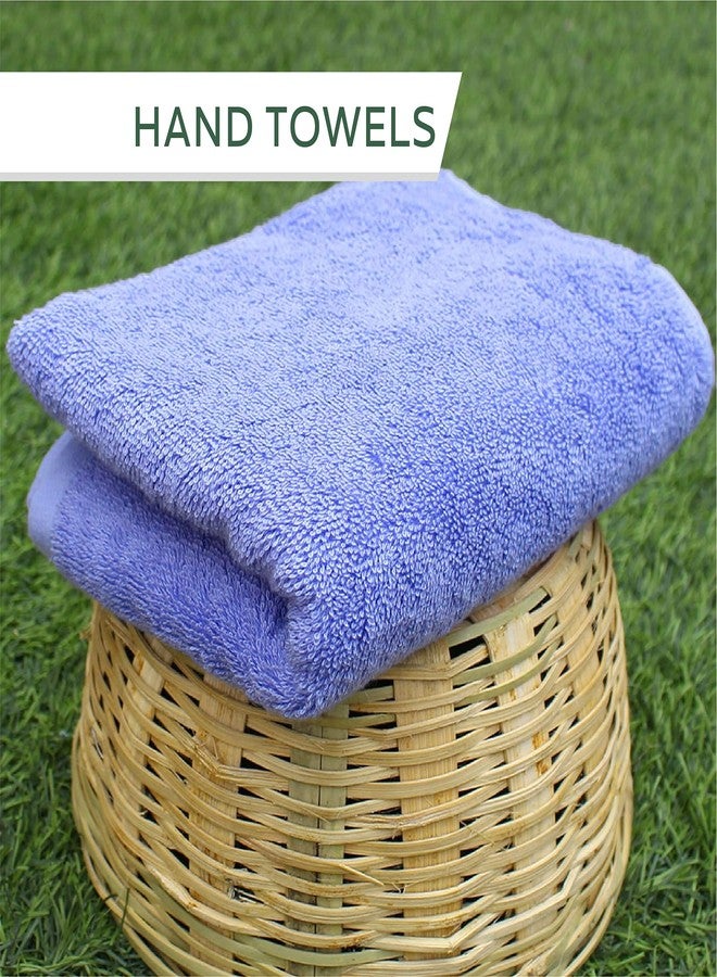 HEELIUM Bamboo Hand Towel | Ultra Absorbent & Anti-Bacterial | 3X Softer Than Cotton Towels | 65 X 40 cm - 600 GSM | Pack of 2 - Iris, Teal - Image 5