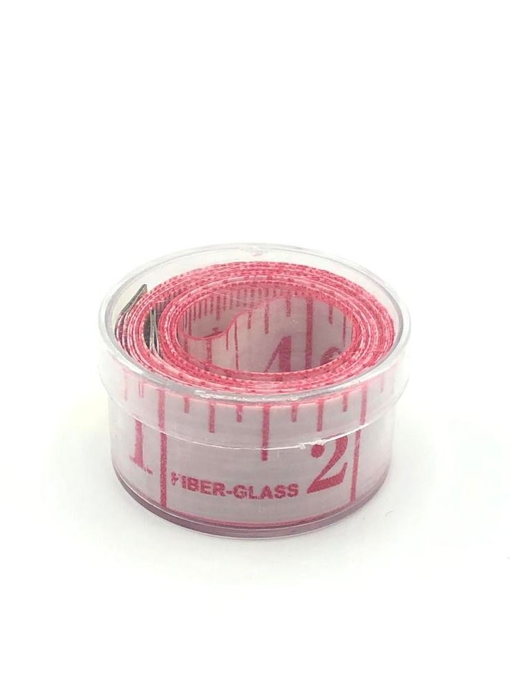Sewing Tailor Ruler Tape Measure White/Rose 60inch - Image 3