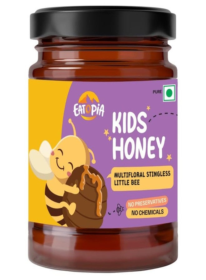 Eatopia عسل إيتوبيا للأطفال الصغار عديم اللسع 250 غرام | عسل نقي وطبيعي 100% | معزز مناعة طبيعي وفقًا لمبادئ الأيورفيدا | يساعد في علاج السعال والبرد | عسل نقي بدون إضافة سكر | خالٍ من المواد الحافظة والمواد الكيميائية - Image 1