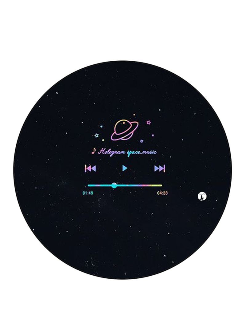 RKN English Phrases Printed Mouse Pad Round  Multicolour