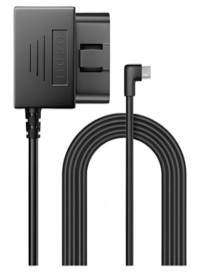 LINGDU OBD to Type-C Cable for Dash Camera and DVR, 24-Hour Continuous Power, 5V 2.5A Output, 3.5 m Length, OBD01, Black - Image 1