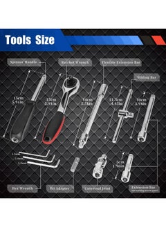 Mechanic Tools Kit for Automotive Repair - 46 Pieces - 32x19.5x18 cm - Black - pzsku/Z9F65B239F71EBDBF6FC9Z/45/_/1739308368/05a9fa25-c76a-4034-b7eb-4a38c0165ad8