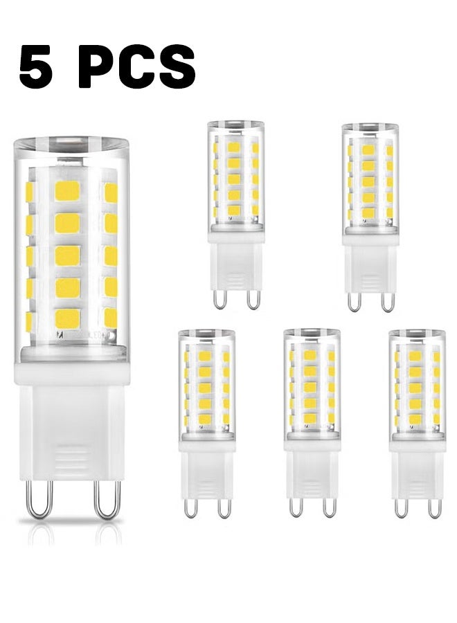 لمبة إضاءة LED G9 للثريا بدون وميض وغير قابلة للتعتيم، عبوة من 5 قطع - Image 1