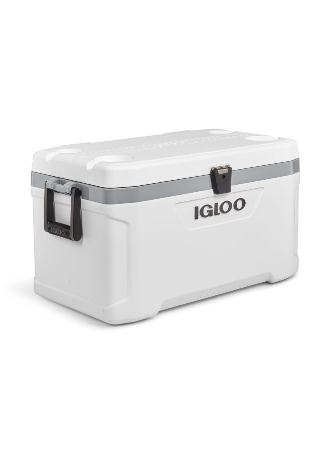 Igloo Latitude Marine Ultra 70 Cooler Box - White / Moonscape Gray  - Image 3