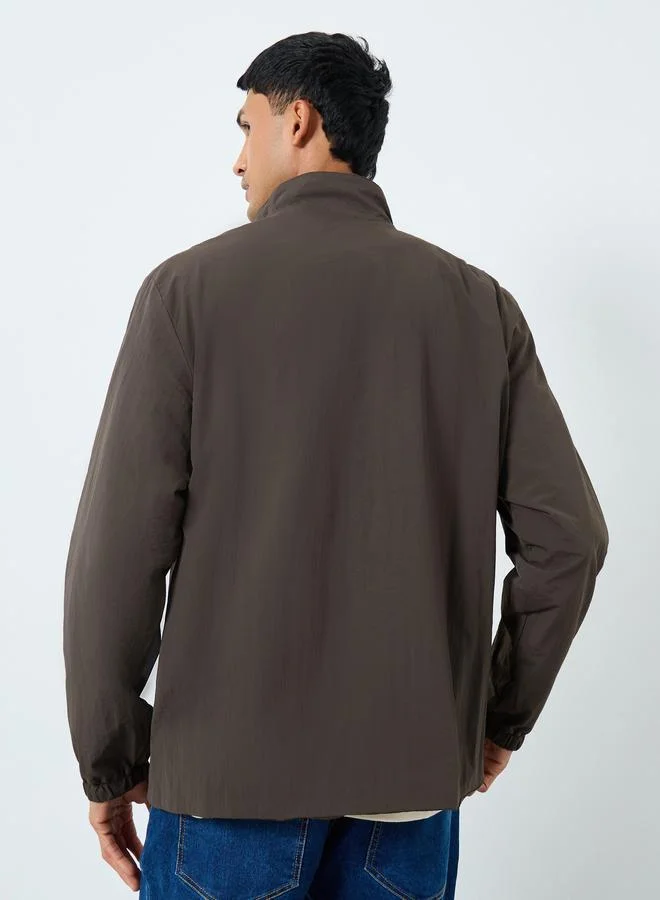 Styli  Styli Men Oversized Lightweight Zip Up Jackets for Men | Best Price UAE