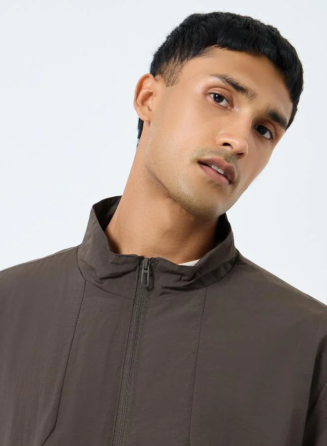 Styli  Styli Men Oversized Lightweight Zip Up Jackets for Men | Best Price UAE