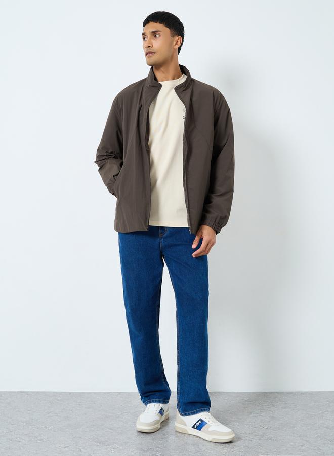 Styli Men Oversized Lightweight Zip Up Jackets - Image 2