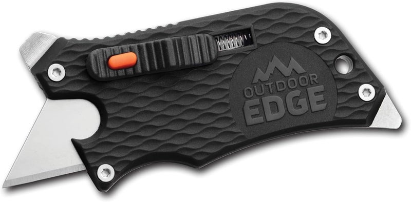 Outdoor Edge سلايد ويندر - سكين متعدد الاستخدامات مع شفرة حلاقة قابلة للاستبدال، مفكات، أداة فتح الزجاجات، قضيب رفع ومشبك جيب مع شفرة قابلة للسحب ذات قفل تلقائي. - Image 5