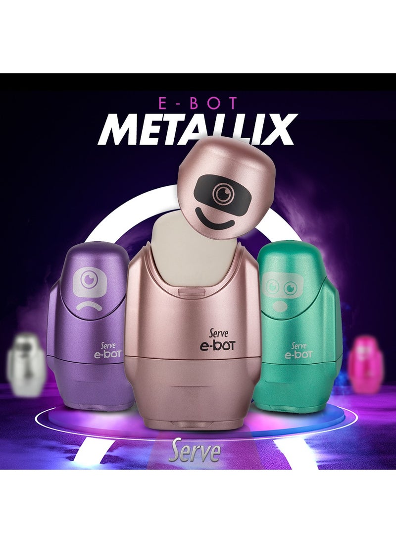 Serve E-Bot Pencil Sharpener with Eraser - Highlighter Colors - Pack of 4  - Image 2
