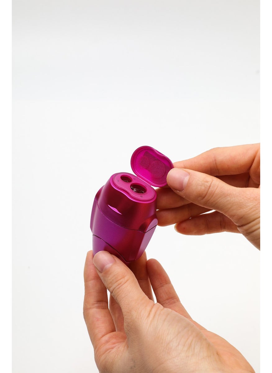 Serve E-Bot Pencil Sharpener with Eraser - Highlighter Colors - Pack of 4  - Image 5