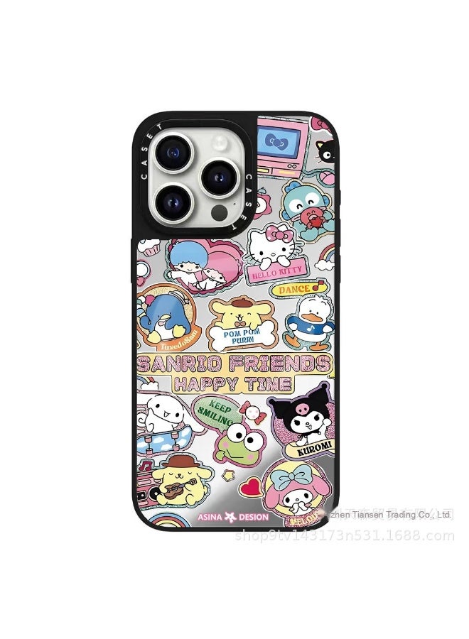 CASETIFY x Hello Kitty Sticker Phone Case - Compatible with iPhone 16 Pro/15 Pro Max/13/12