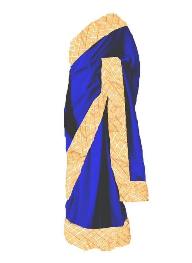 HIBA CREATIONS Baby girl lehenga saree with jaipuri lace blouse Blue color 6-12 M - Image 3