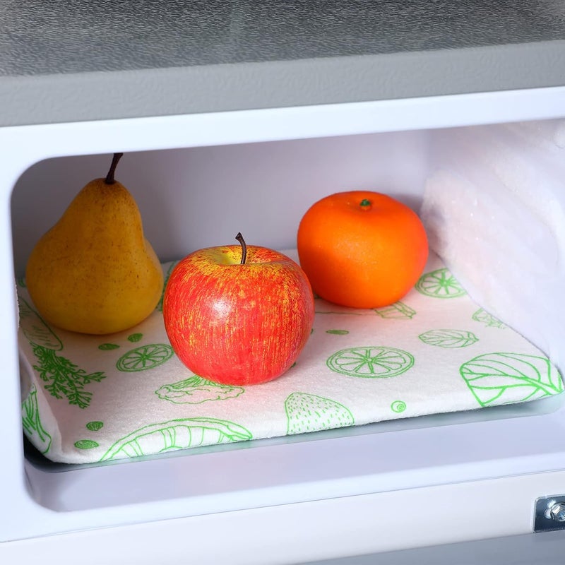 Amyhill 5 Pcs Refrigerator Liners Absorbent Fridge Shelf Liners Refrigerator Mats Washable Fruit and Vegetable Fridge Drawer Mat for Shelves Kitchen Home Cabinet Trays, 12 x 24 Inch - Image 5