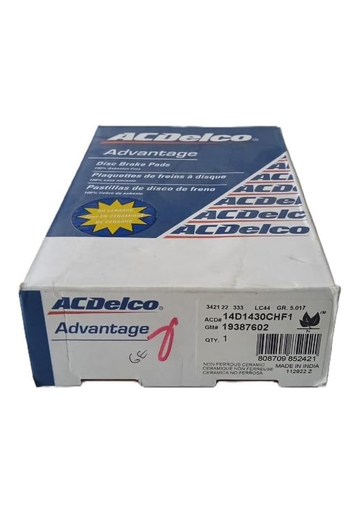 ACDelco Front Brake Pad Set for Chevrolet Equinox, GMC Terrain, Buick Regal - High-Performance Braking - Image 2