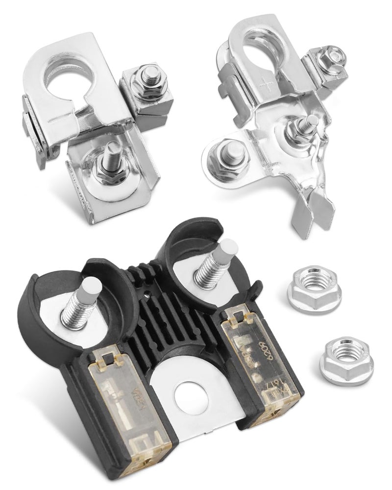 ANODZU AL3Z14526AA BFT BT4Z14450AA Battery Terminal Clamp and Battery Fuse Terminal Fit for Ford F150 F150 20112014 Positive Negative