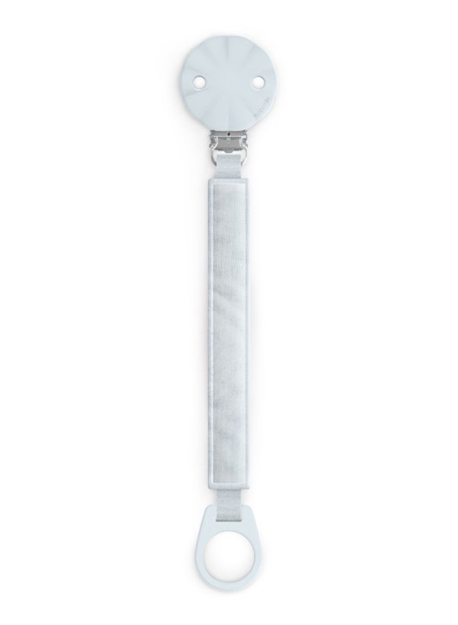 SUAVINEX Baby Pacifier Clip Made of Soft Fabric Attached to Baby's Clothing Prevent Pacifiers Falling on Floor 0+ Months Blue - Image 1
