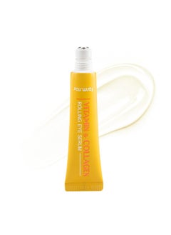FARMSTAY FARMSTAY Vitamin  Collagen Rolling Eye Serum  Hydrating  Firming Eye Care Reduces Puffiness Dark Circles Fine Lines  EasytoApply Rollerball Design 084 fl oz 15ml 