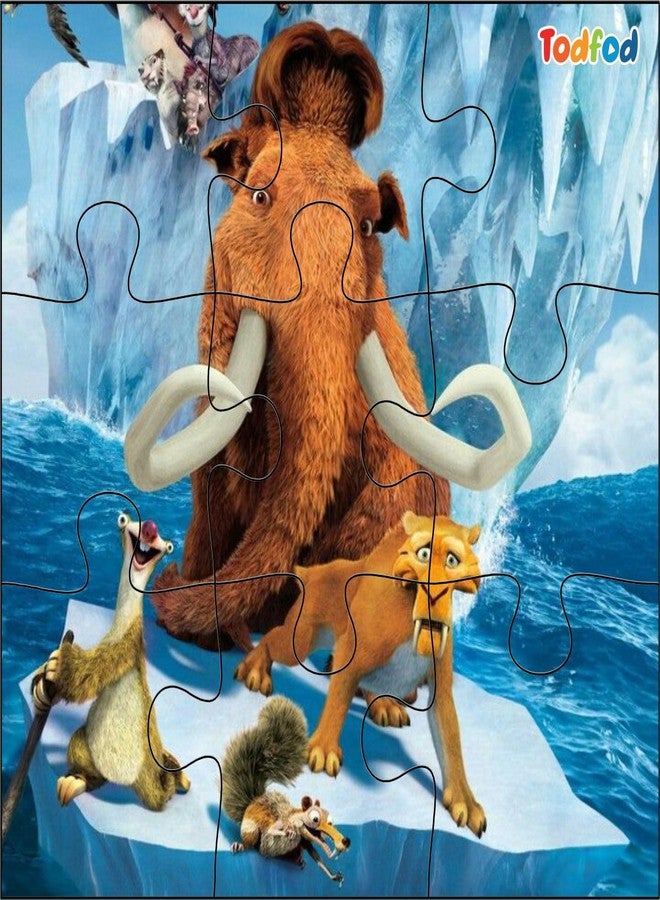 TodFod Ice Edge & Friends 6-in-1 Wooden Jigsaw Puzzle Set | 54-Piece Educational Cartoon Puzzle Toy for Kids | Anime Character Learning & Fun Game - Image 4