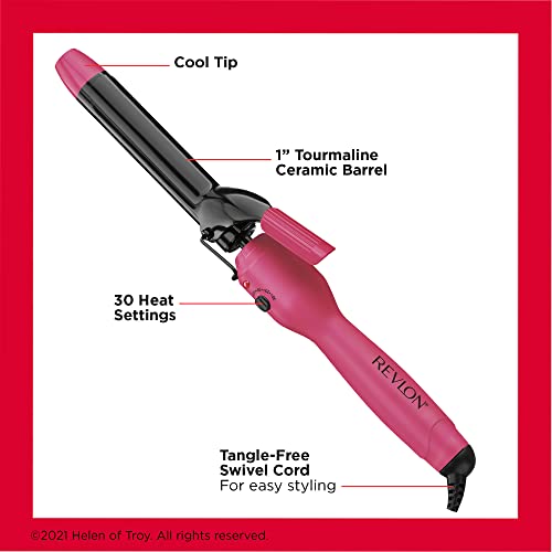 Revlon Tourmaline + Ceramic Curling Iron | Boost Shine, Guards Against Heat Damage (1 in) - Image 4