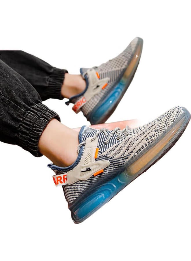 Pull Back Warrior Men'S Coconut Shoes Summer New Men'S Shoes Trendy Breathable Mesh Shoes Men Milky Blue Size 45 - Image 1