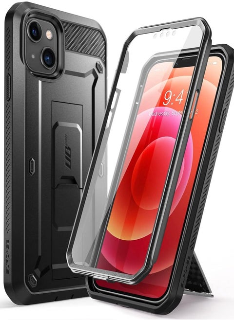 SUPCASE Unicorn Beetle Pro Series Case for iPhone 13 Mini (2021 Release) 5.4 Inch, Built-in Screen Protector Full-Body Rugged Holster Case (Black)