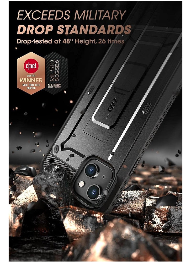 SupCase - SUPCASE Unicorn Beetle Pro Series Case for iPhone 13 Mini (2021 Release) 5.4 Inch, Built-in Screen Protector Full-Body Rugged Holster Case (Black) - Image 1